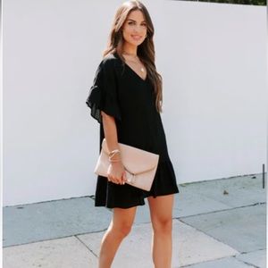 Claudia Ruffle Trim Shift Dress - Vici Dolls / Vici Collection